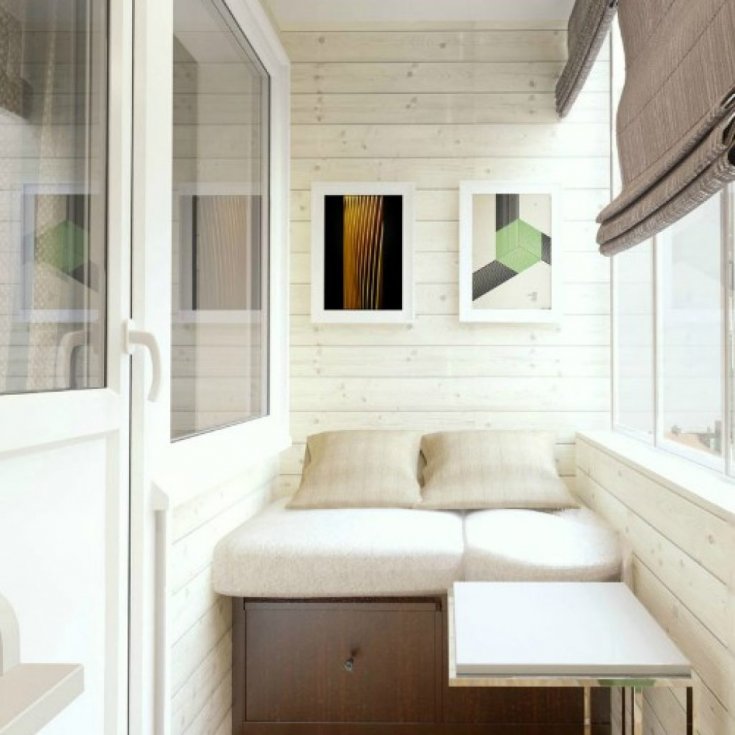 Обустройство спального места на балконе или лоджии и идеи дизайна. Спальня на балконе и лоджии