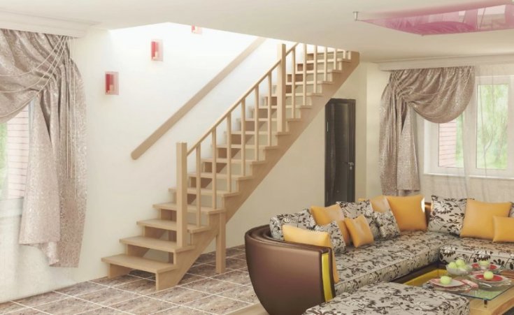 Гостиная с лестницей дизайн: интерьер гостиной с лестницей на второй этаж